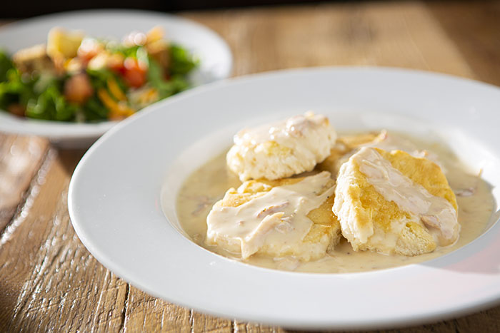 Chicken Over Biscuits