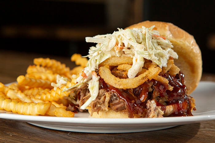 Loaded Pulled Pork Sandwich